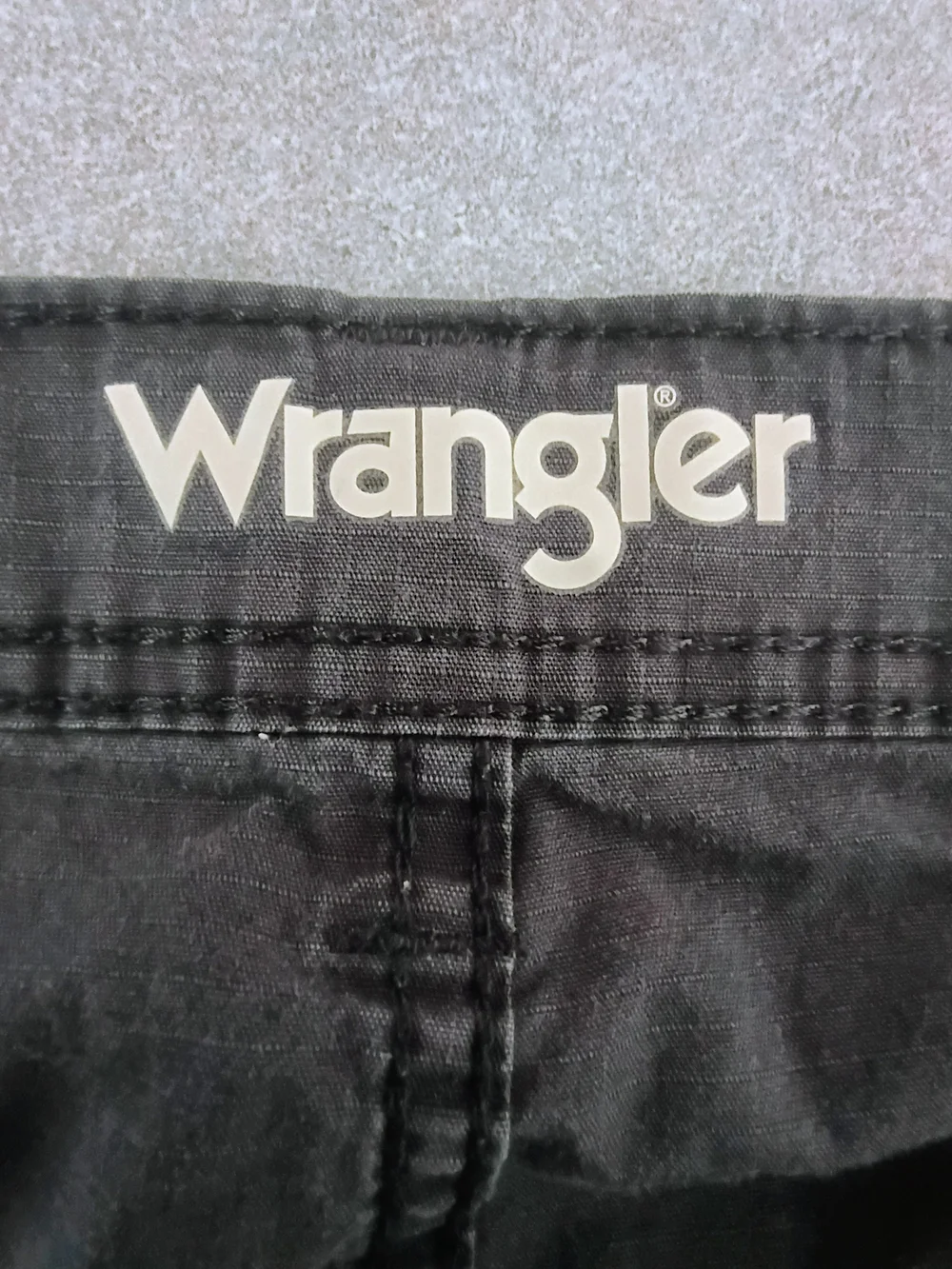 Wrangler Charcoal Gray Cargo Utility Pants Mens 46x29 Relaxed Fit Cotton_4